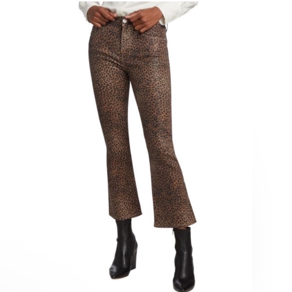 FRAME Le Crop Mini Boot Leopard Jeans Size 29